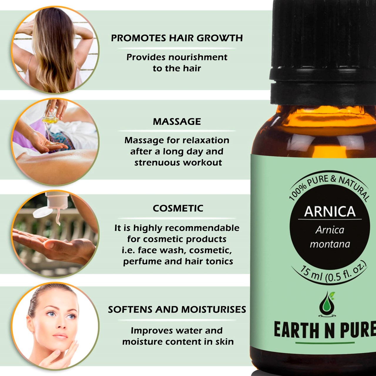 Picture of EARTH N PURE - Arnica Oil – 15 Ml