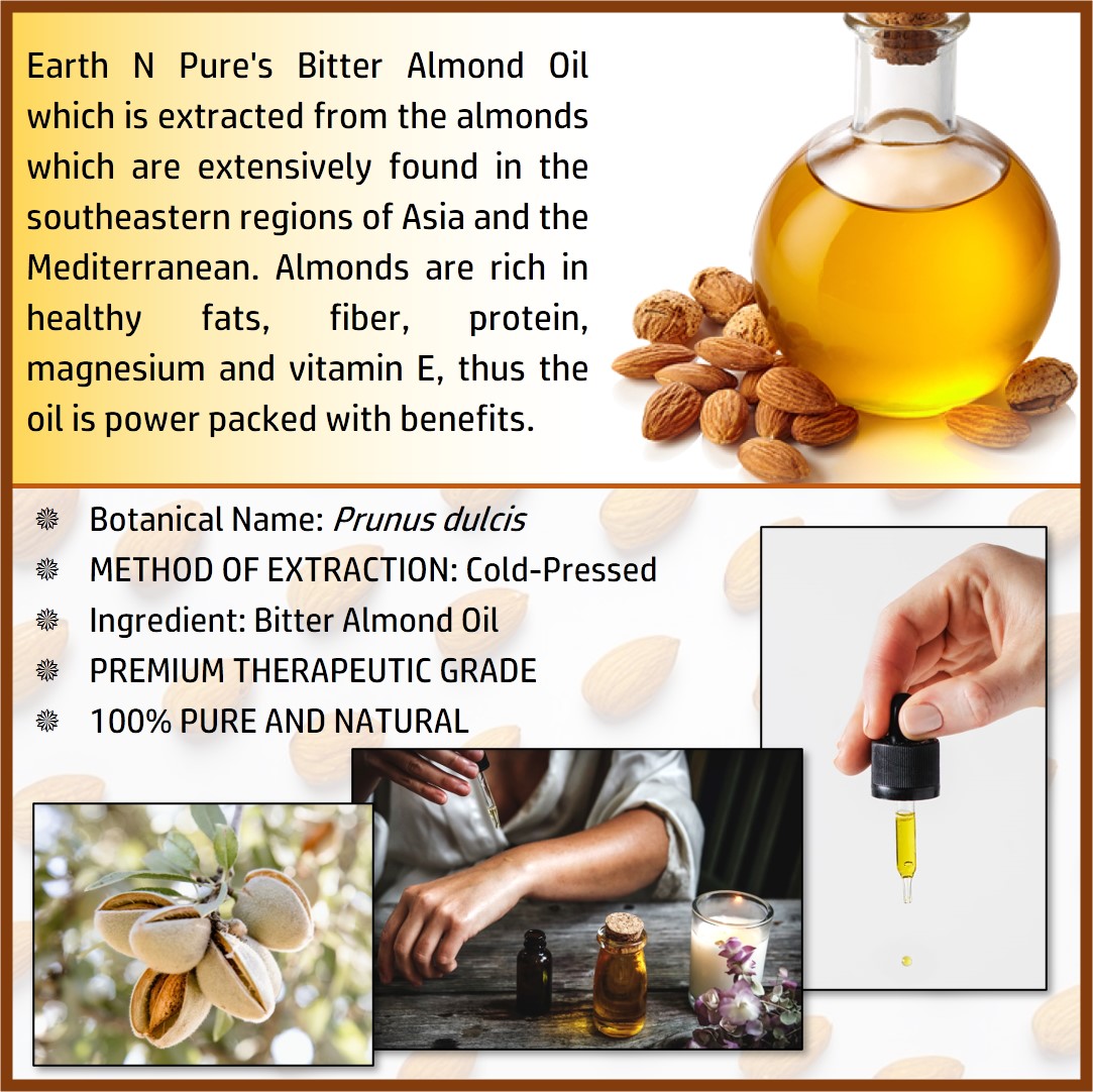 Picture of EARTH N PURE - Bitter Almond Oil – 100 Ml