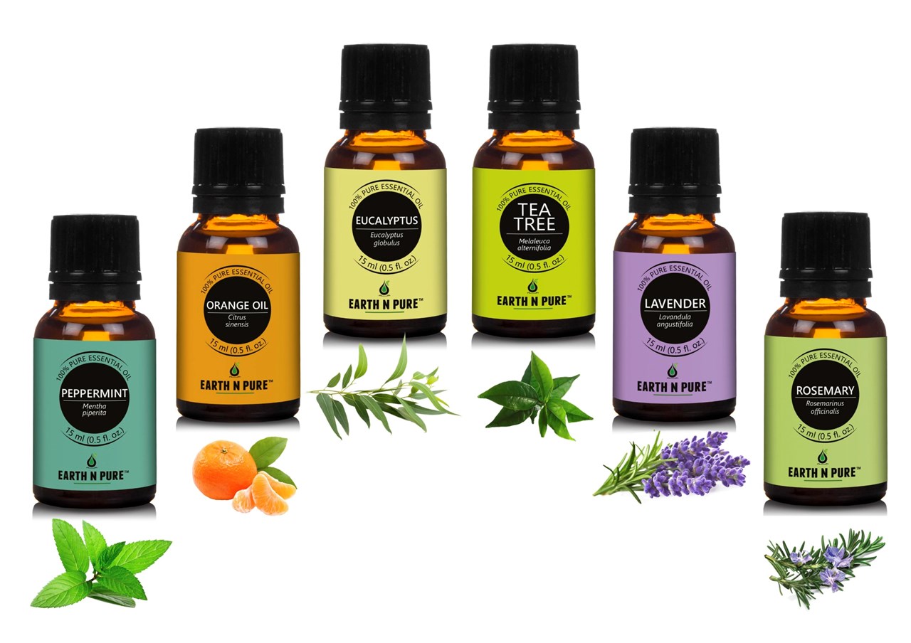 Picture of EARTH N PURE - Essential Oils Pack Of 6(15 Ml Each)