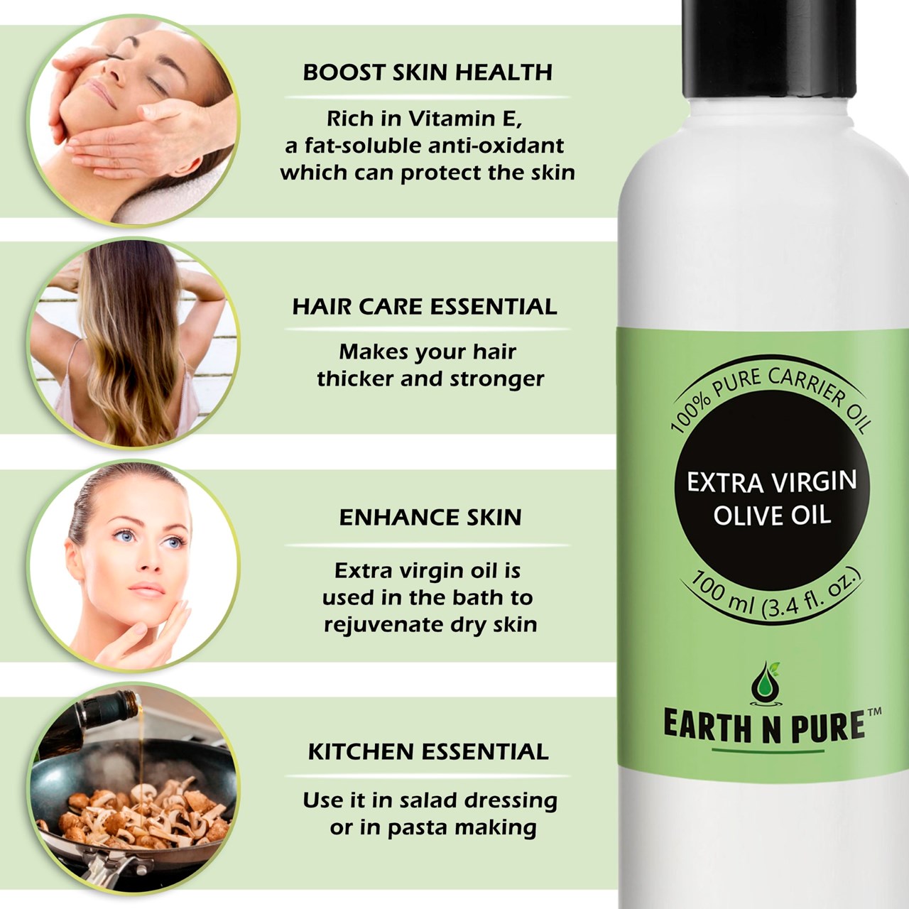 Picture of EARTH N PURE - Extra Virgin Olive Oil – 100 Ml