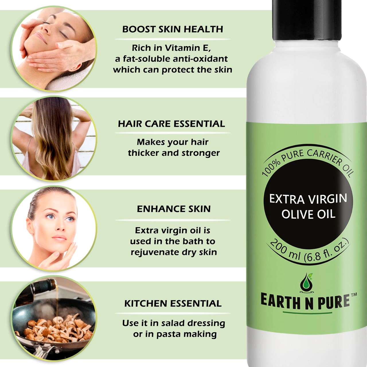 Picture of EARTH N PURE - Extra Virgin Olive Oil- 200 Ml