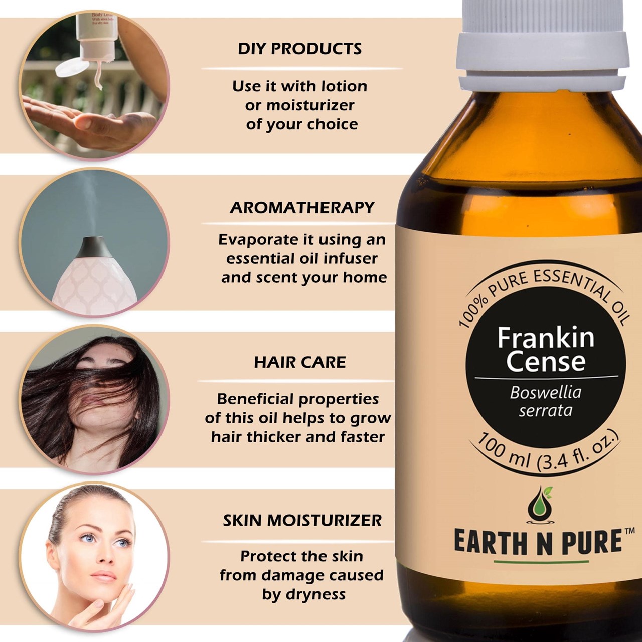 Picture of EARTH N PURE - Frankincense Oil – 100 Ml