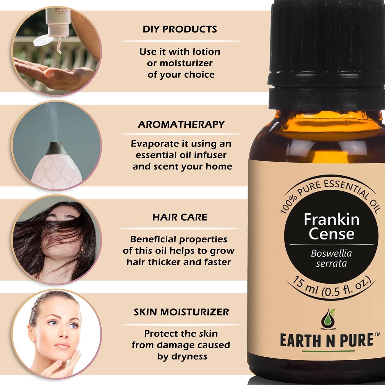 Picture of EARTH N PURE - Frankincense Oil – 15 Ml
