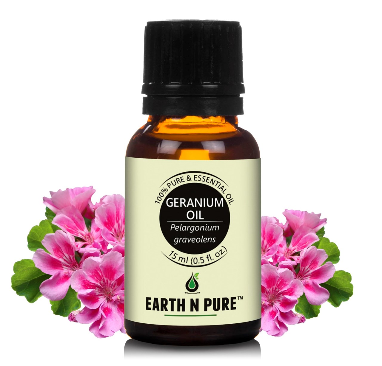 Show details for EARTH N PURE - Geranium Oil  – 15 ml Picture of EARTH N PURE - Geranium Oil  – 15 ml