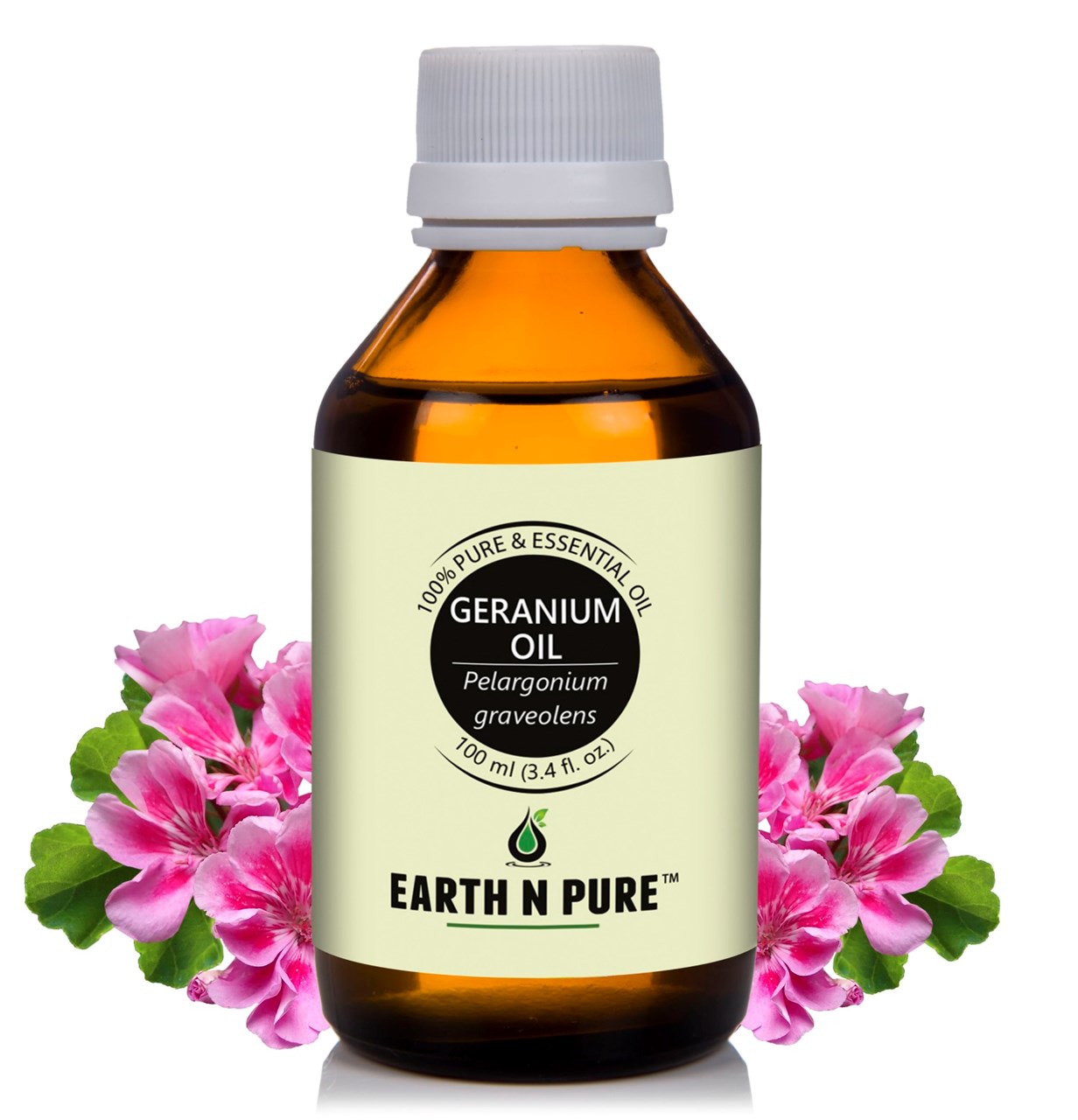 Show details for EARTH N PURE - Geranium Oil- 100 Ml Picture of EARTH N PURE - Geranium Oil- 100 Ml