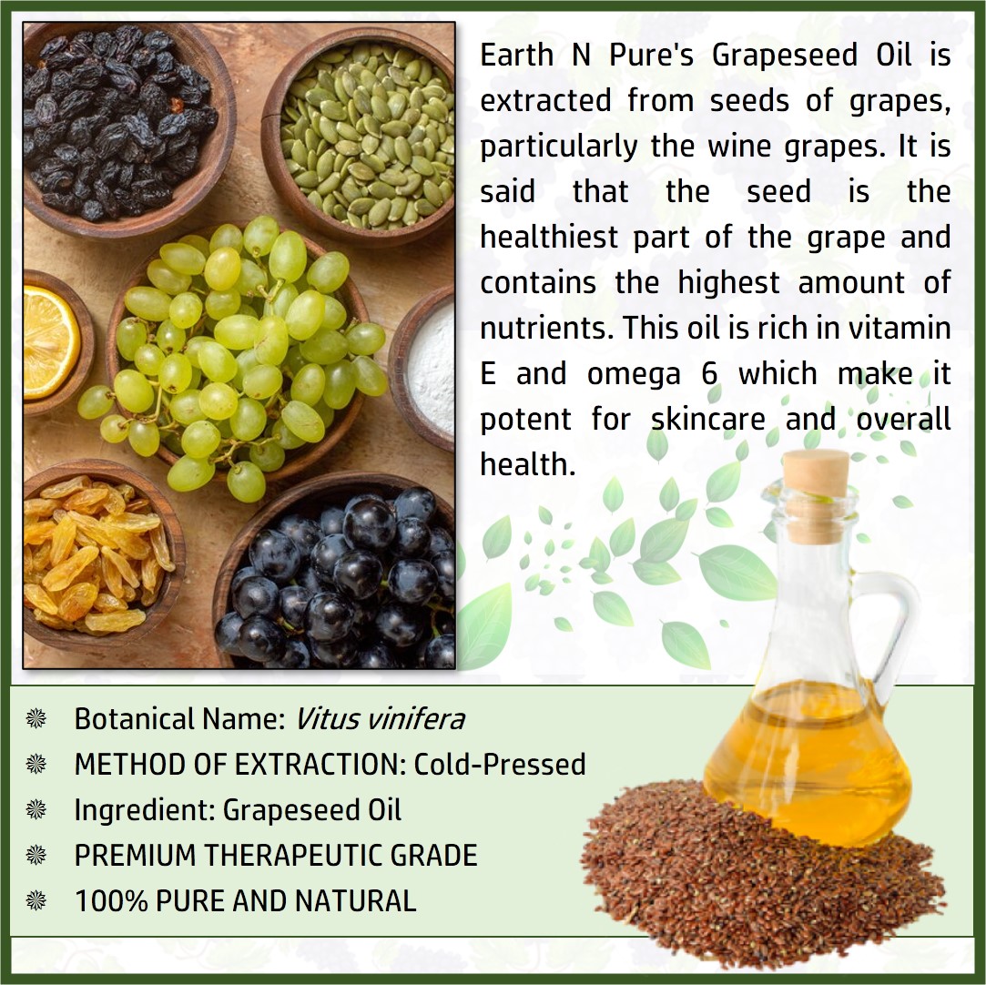 Picture of EARTH N PURE - Grapeseed Oil  – 100 ml