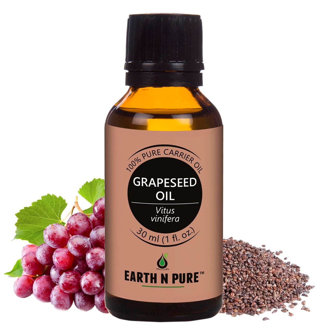 Show details for EARTH N PURE - Grapeseed Oil – 30 Ml Picture of EARTH N PURE - Grapeseed Oil – 30 Ml