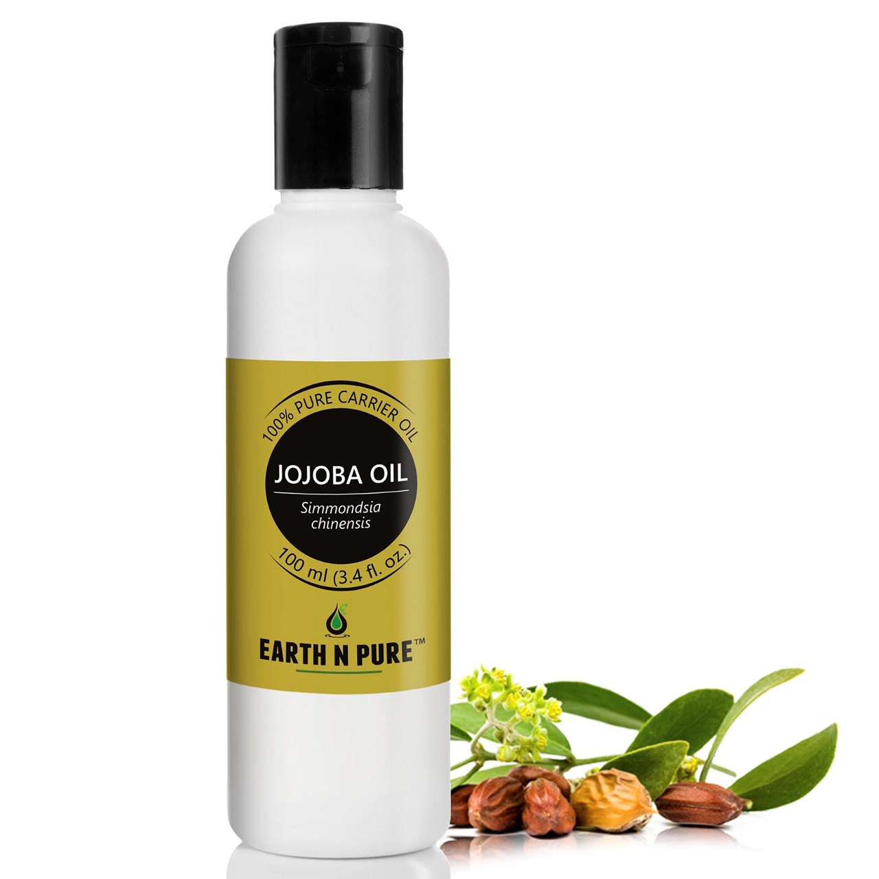 Show details for EARTH N PURE - Jojoba Oil – 100 Ml Picture of EARTH N PURE - Jojoba Oil – 100 Ml