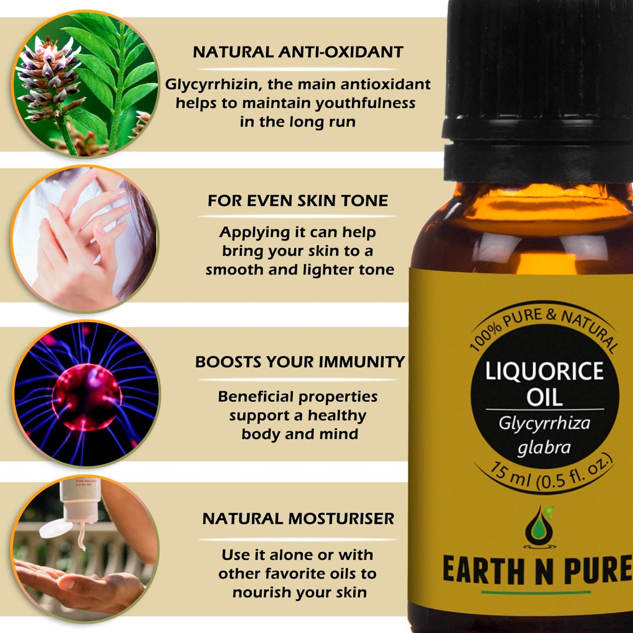 Picture of EARTH N PURE - Liquorice Oil – 15 Ml