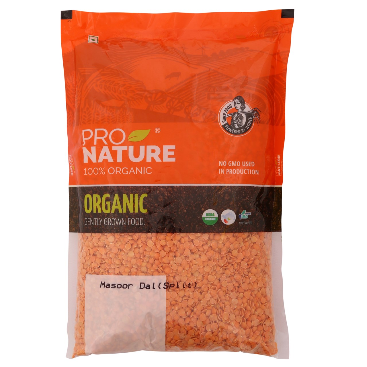 Picture of  Pro Nature 100% Organic Masoor Dal, Split, 1 kg