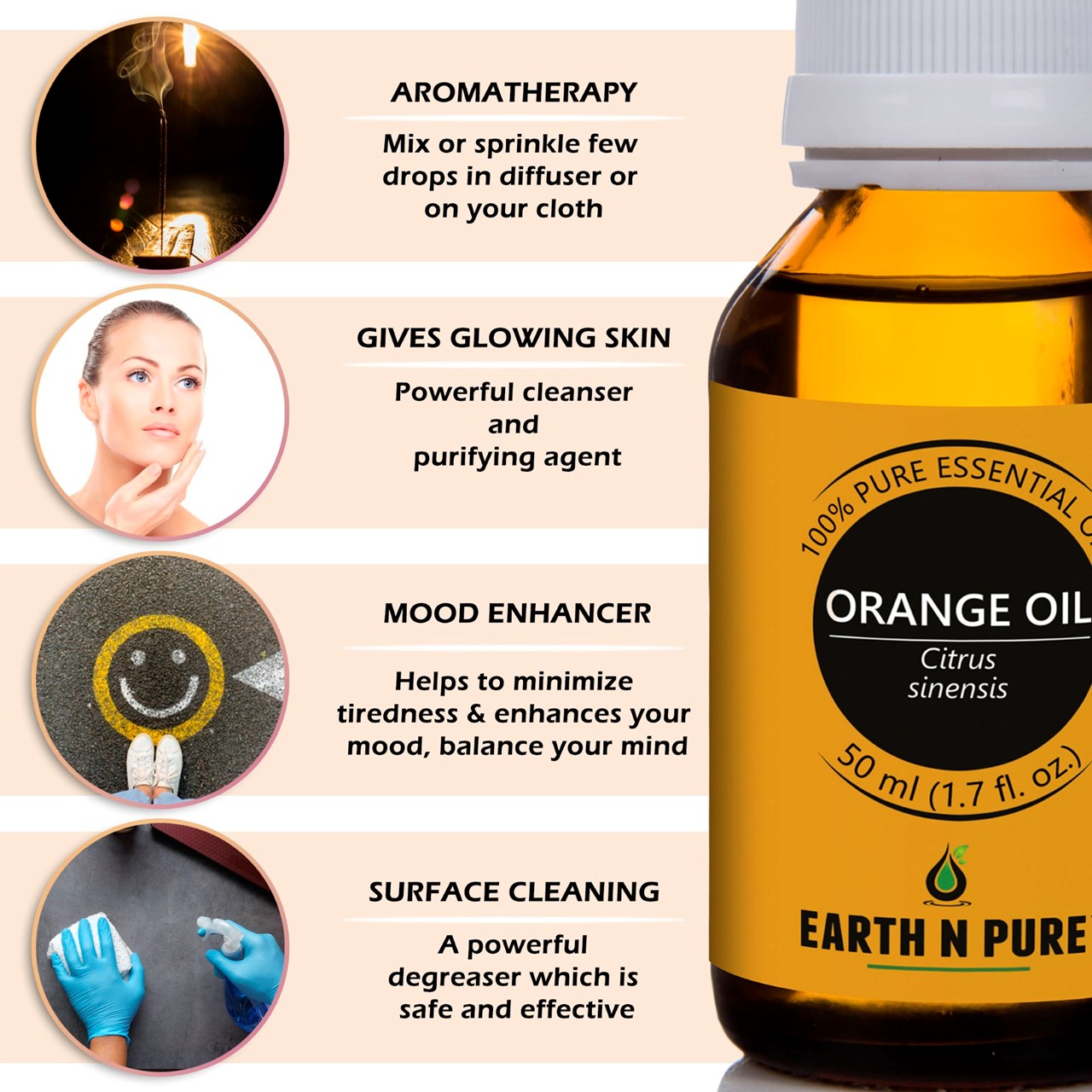 Picture of EARTH N PURE - Orange Oil – 50 Ml