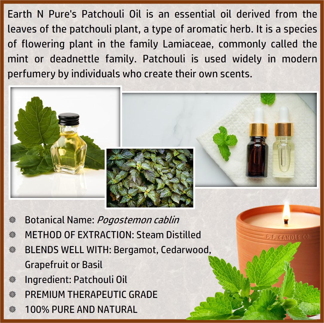 Picture of EARTH N PURE - Patchouli Oil – 100 Ml