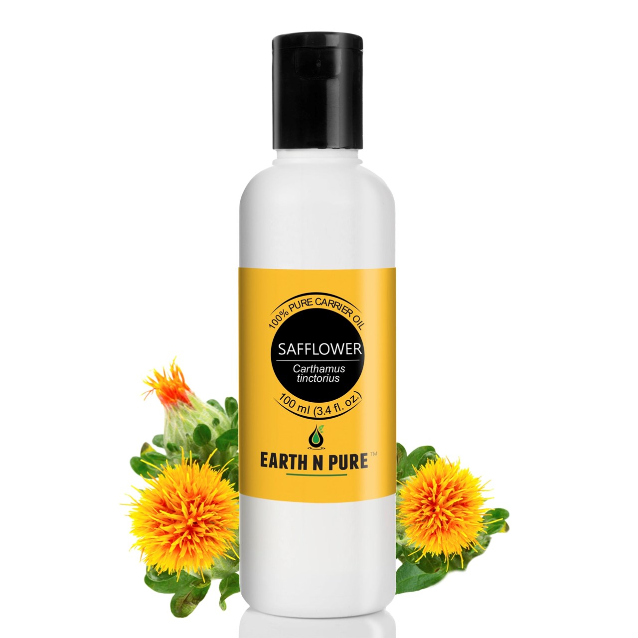 Show details for EARTH N PURE - Safflower Oil – 100 Ml Picture of EARTH N PURE - Safflower Oil – 100 Ml