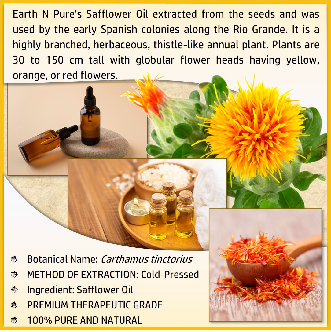 Picture of EARTH N PURE - Safflower Oil – 200 Ml