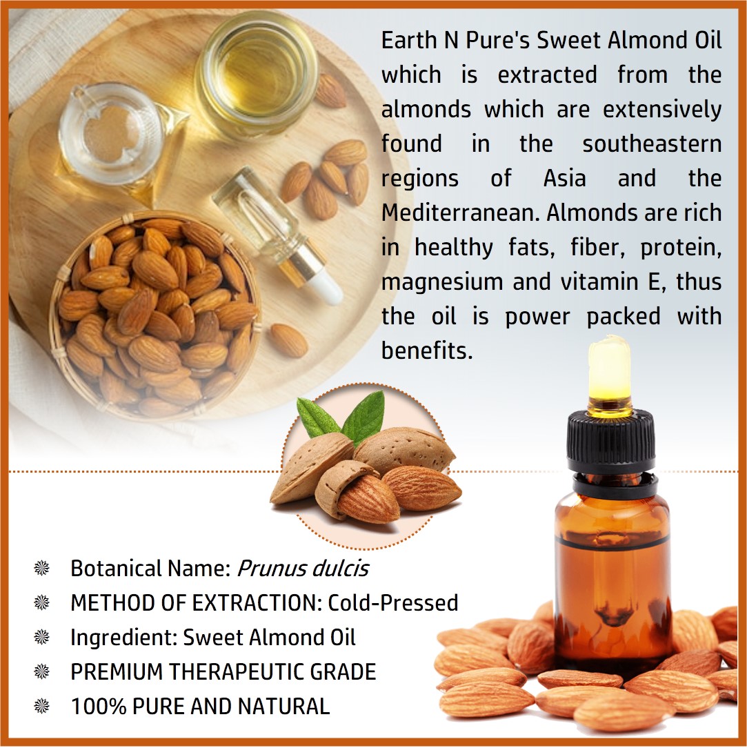 Picture of EARTH N PURE - Sweet Almond Oil – 200 Ml