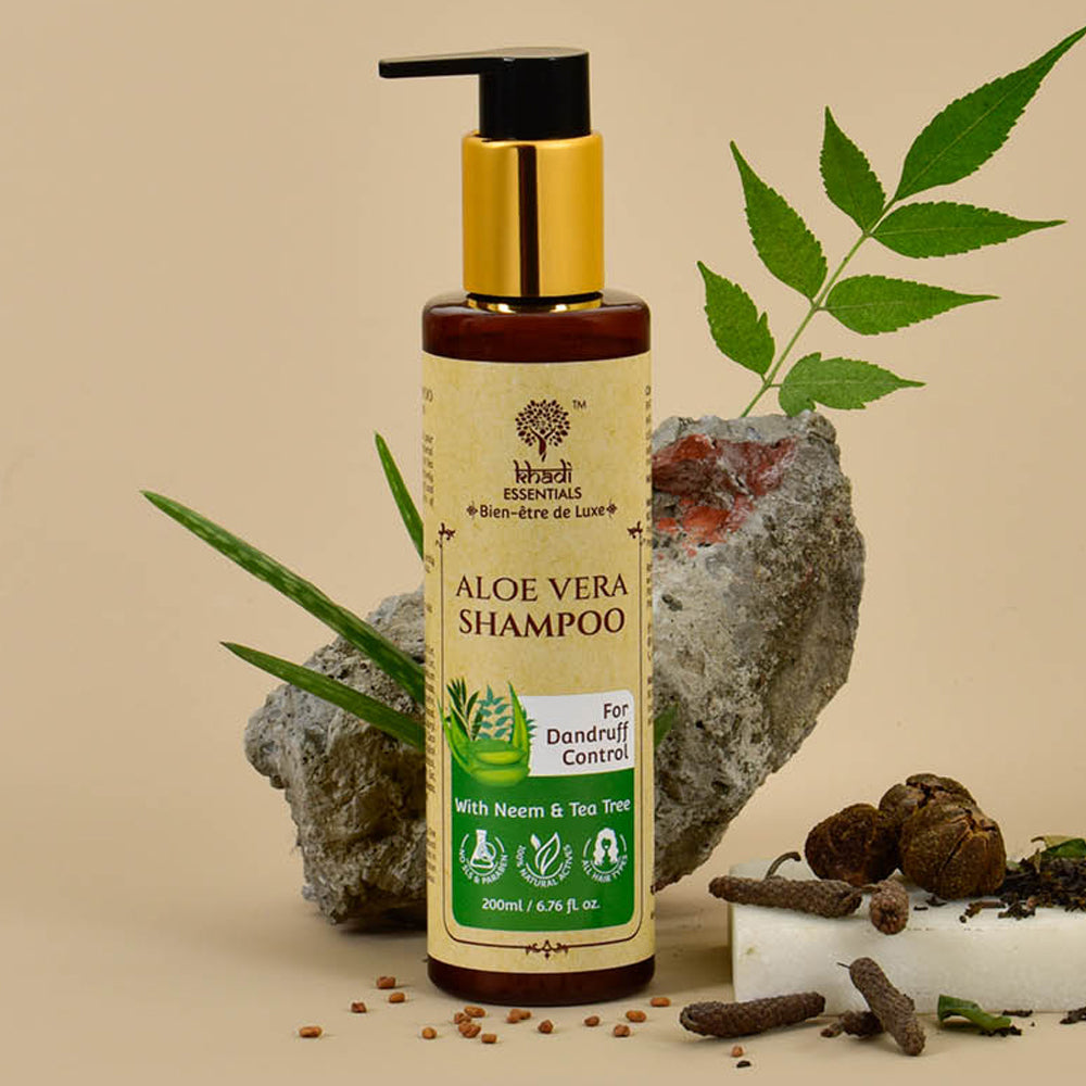 Picture of Khadi Essentials Aloe, Neem & Tea Tree Shampoo
, 200ml