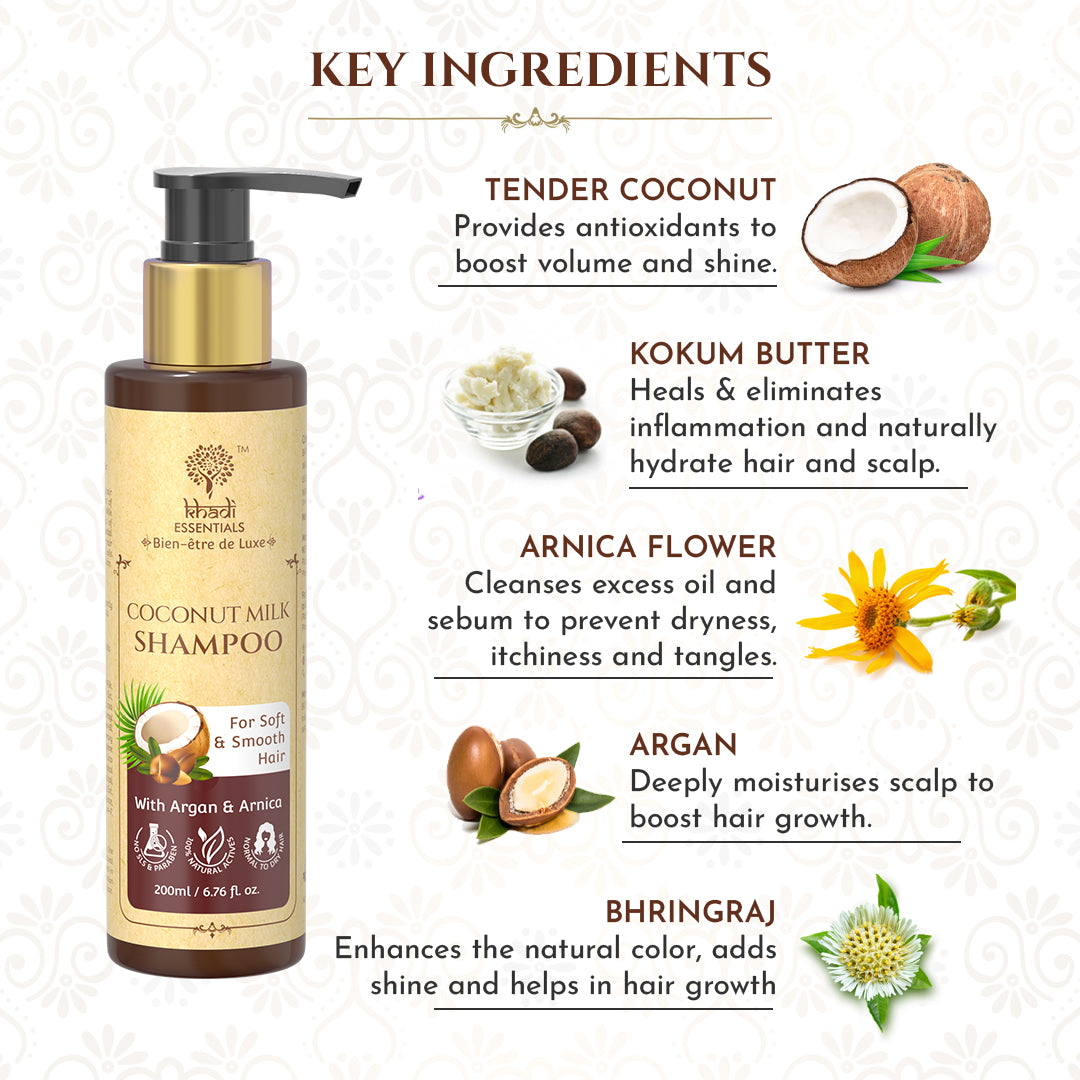 Picture of Khadi Essentials Coconut Milk Shampoo
, 200ml