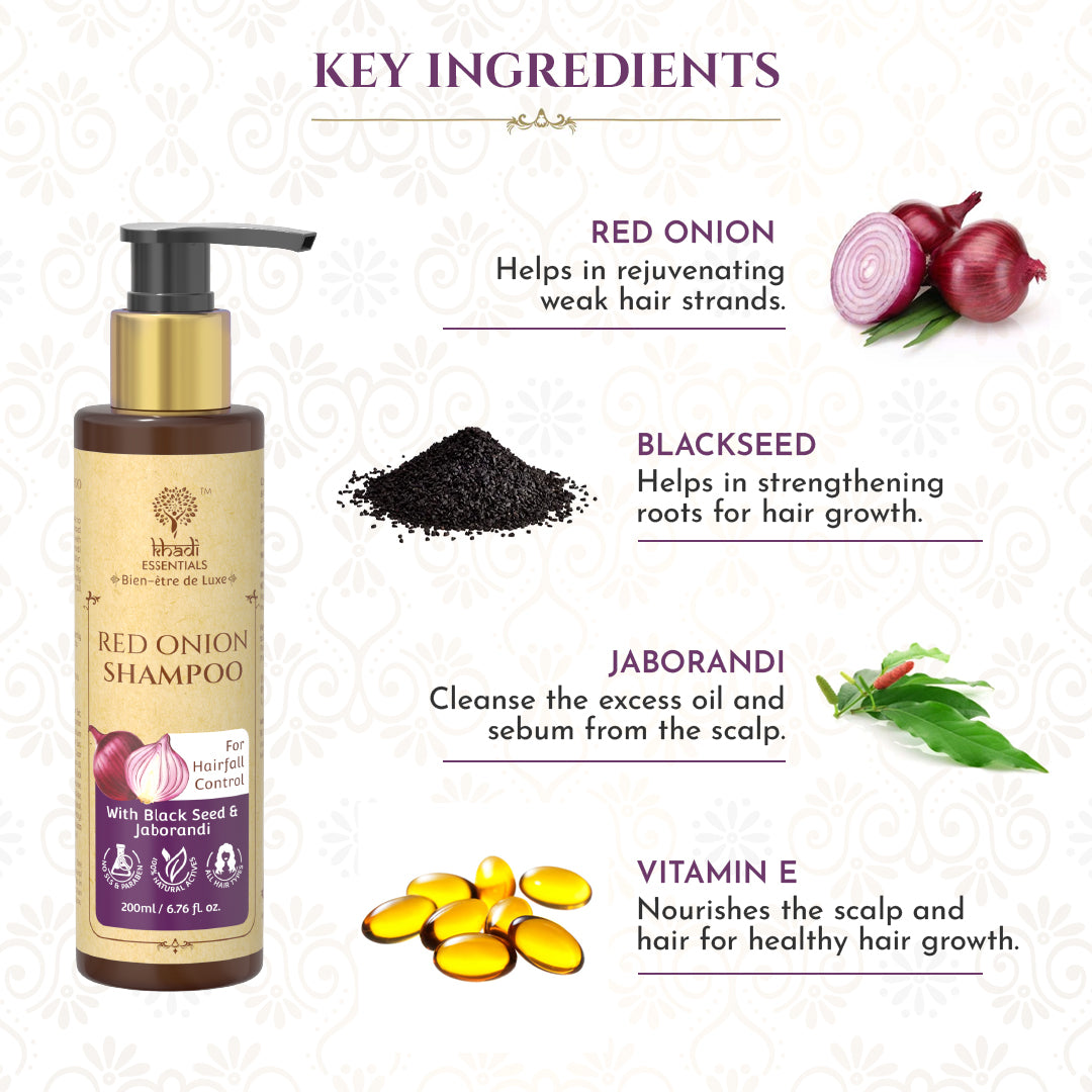 Picture of Khadi Essentials Red Onion Shampoo
, 200ml