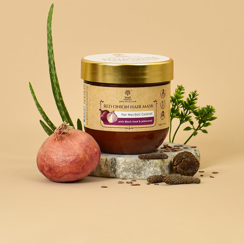 Show details for Khadi Essentials Red Onion Hair Mask - 200 GM Picture of Khadi Essentials Red Onion Hair Mask - 200 GM