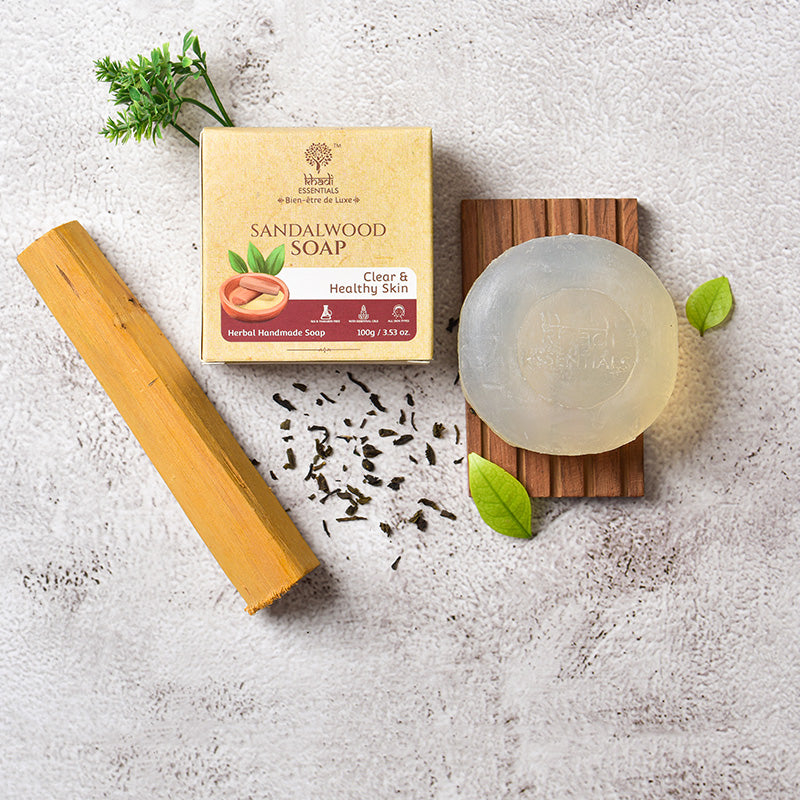 Show details for Khadi Essentials Sandalwood Soap (Pack of 3), 3x100g Picture of Khadi Essentials Sandalwood Soap (Pack of 3), 3x100g