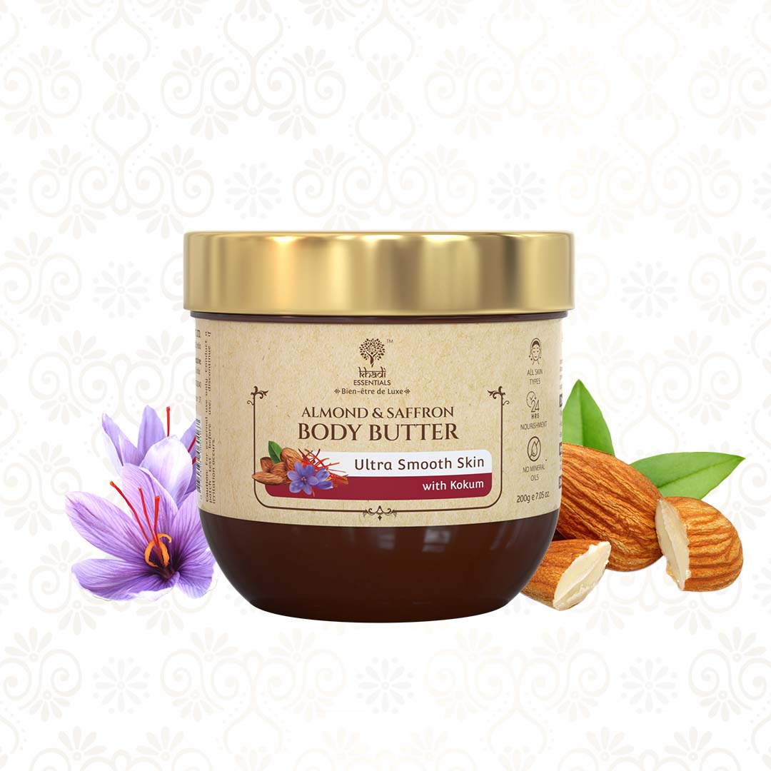 Picture of Khadi Essentials Almond & Saffron Body Butter
, 200gm
