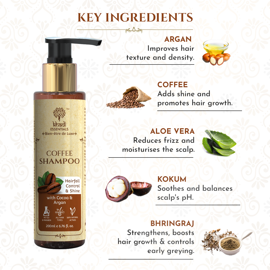 Picture of Khadi Essentials Coffee Shampoo
, 200ml