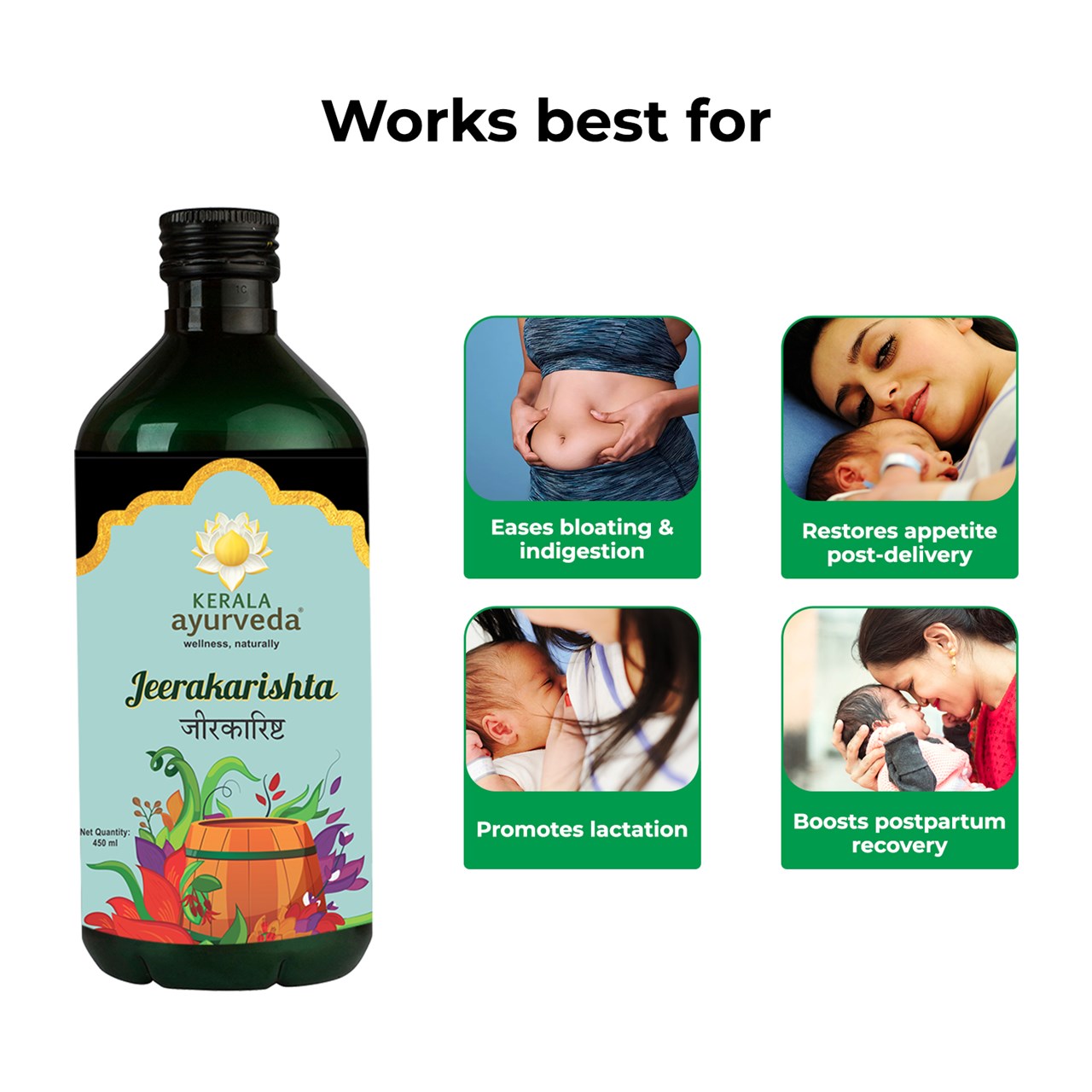 Kerala Ayurveda Jeerakarishta Arishtam 450 Ml Buy Indian