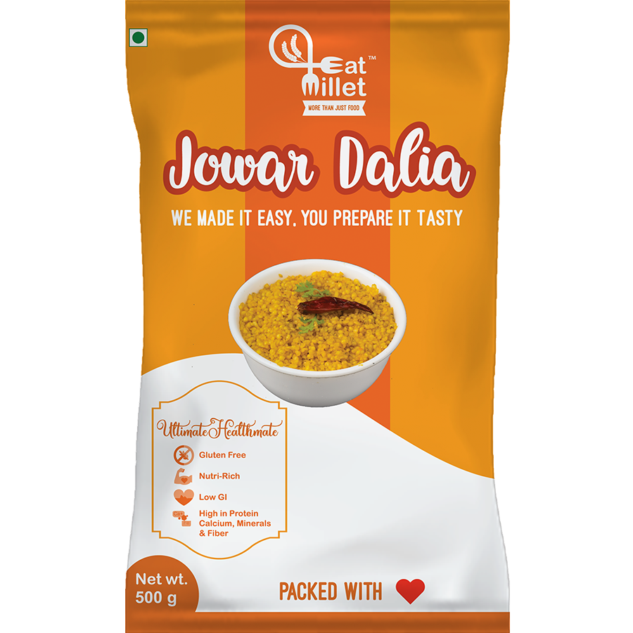 Show details for Eat Millet Jowar Daliya 500g Picture of Eat Millet Jowar Daliya 500g