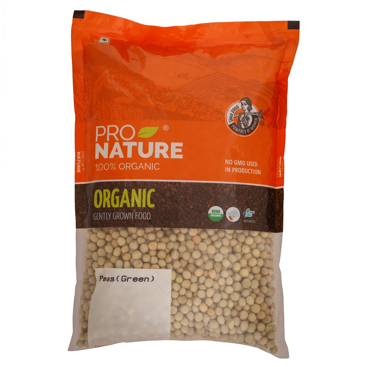 Picture of  Pro Nature 100% Organic Peas (Green) 500g