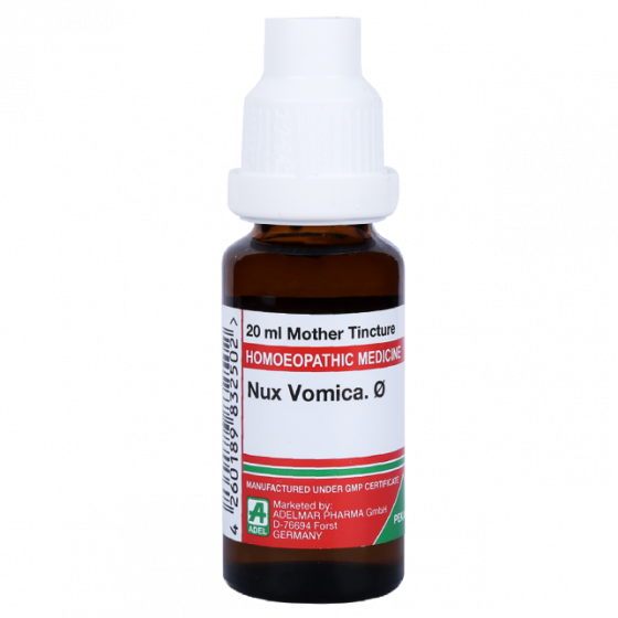 Show details for ADEL Nux Vomica Mother Tincture Q - 20 ml Picture of ADEL Nux Vomica Mother Tincture Q - 20 ml