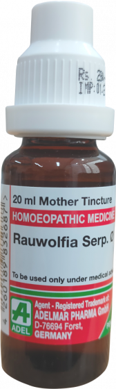 Picture of ADEL Rauwolfia Serp Mother Tincture Q - 20 ml