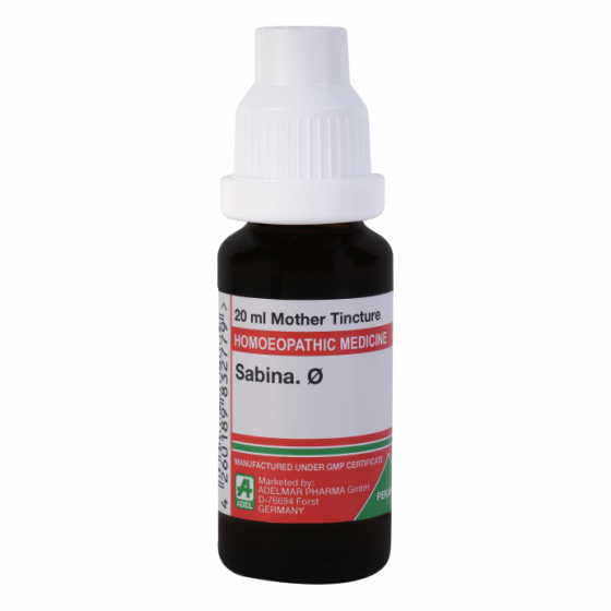 Show details for ADEL Sabina Mother Tincture Q - 20 ml Picture of ADEL Sabina Mother Tincture Q - 20 ml