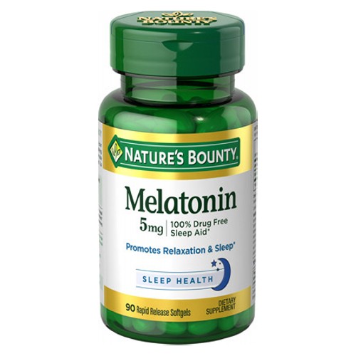 Show details for Nature's Bounty Super Strength Melatonin 5mg 90 Softgels Picture of Nature's Bounty Super Strength Melatonin 5mg 90 Softgels