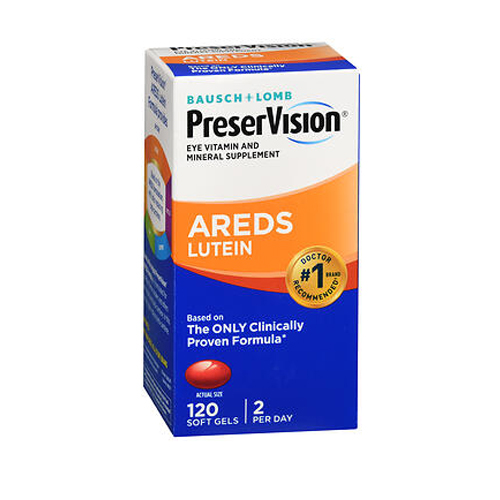 Picture of Bausch And Lomb Bausch And Lomb Preservision Eye Vitamin And Mineral Supplements Lutein Softgels