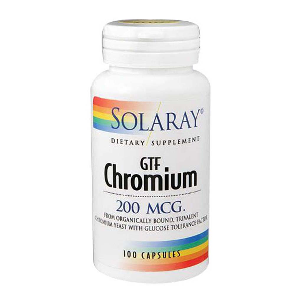 Show details for Solaray GTF Chromium 200 mcg - 100 Capsules Picture of Solaray GTF Chromium 200 mcg - 100 Capsules