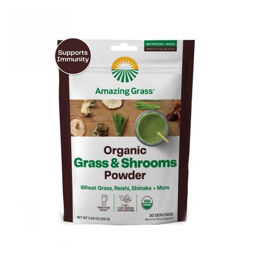 Show details for Organic Grass & Shrooms Powder Picture of Organic Grass & Shrooms Powder