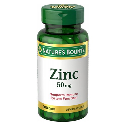 Show details for Nature's Bounty Chelated Zinc 50 mg 100 Caps Picture of Nature's Bounty Chelated Zinc 50 mg 100 Caps