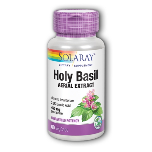 Picture of Solaray Holy Basil 450 mg - 60 Veg Capsules 
