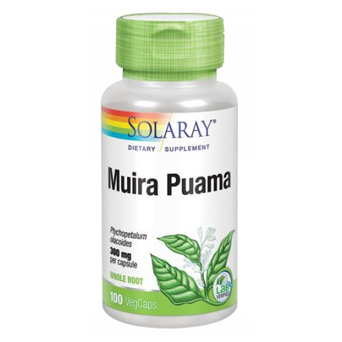 Show details for Solaray Muira Puama 300 mg - 100 Veg Capsules  Picture of Solaray Muira Puama 300 mg - 100 Veg Capsules