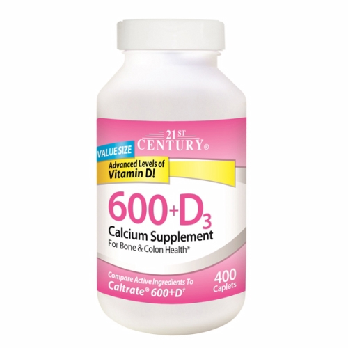 Picture of 21st Century Calcium 600 + Vitamin D3