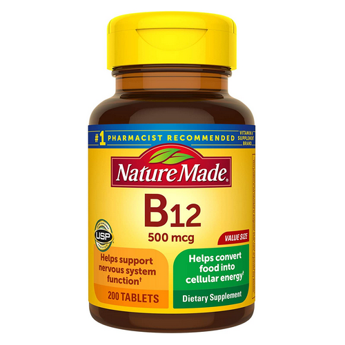 Show details for Nature Made Vitamin B-12 500 mg - 200 Tablets Picture of Nature Made Vitamin B-12 500 mg - 200 Tablets