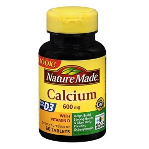 Show details for Nature Made Calcium 600 mg with Vitamin D - 60 Tablets Picture of Nature Made Calcium 600 mg with Vitamin D - 60 Tablets