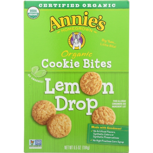 Picture of Annie's Homegrown Cookie Bites Lmn Drop Box