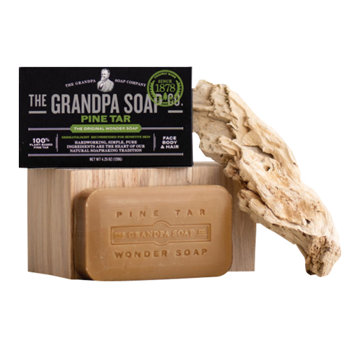 Show details for Grandpa's Brands Company Pine Tar Bar Soap Picture of Grandpa's Brands Company Pine Tar Bar Soap
