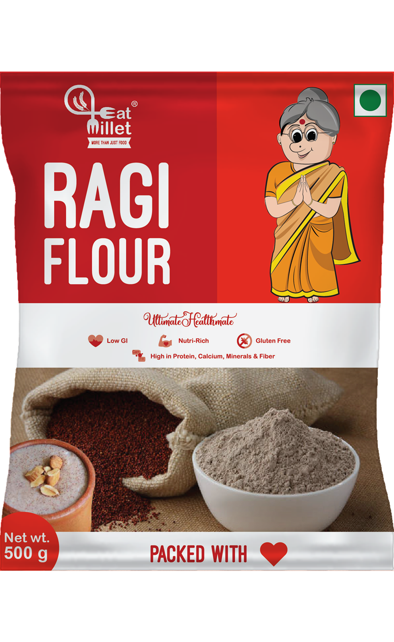 Show details for Eat Millet Ragi Flour 500g Picture of Eat Millet Ragi Flour 500g