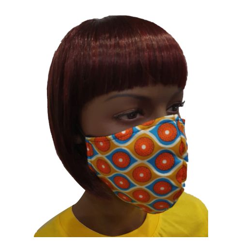 Picture of Giftscircle Fancy Cloth Face Mask for Adult - Orange Color