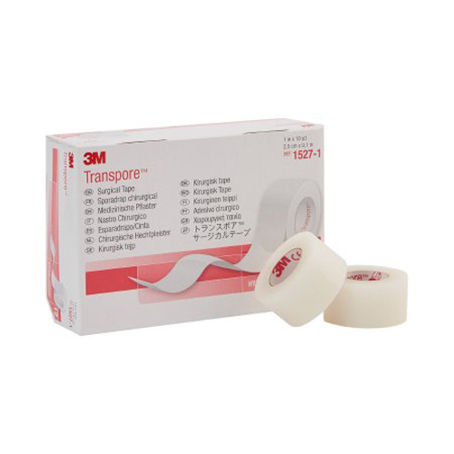 Picture of 3M 3M Transpore Plastic Medical Tape 1 Inch x 10 Yard Transparent