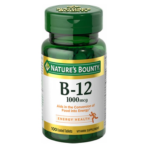 Show details for Nature's Bounty Vitamin B-12 1000 mcg 100 Caps Picture of Nature's Bounty Vitamin B-12 1000 mcg 100 Caps