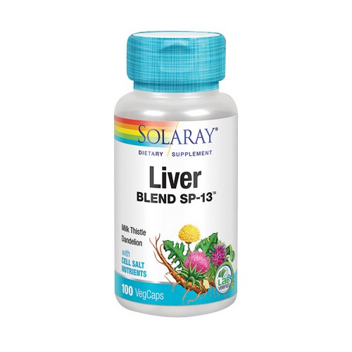 Picture of Solaray Liver Blend SP-13 - 100 Veg Capsules 