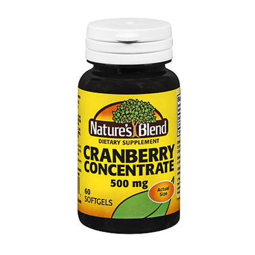 Show details for Nature's Blend Nature's Blend Cranberry Concentrate Softgels Picture of Nature's Blend Nature's Blend Cranberry Concentrate Softgels